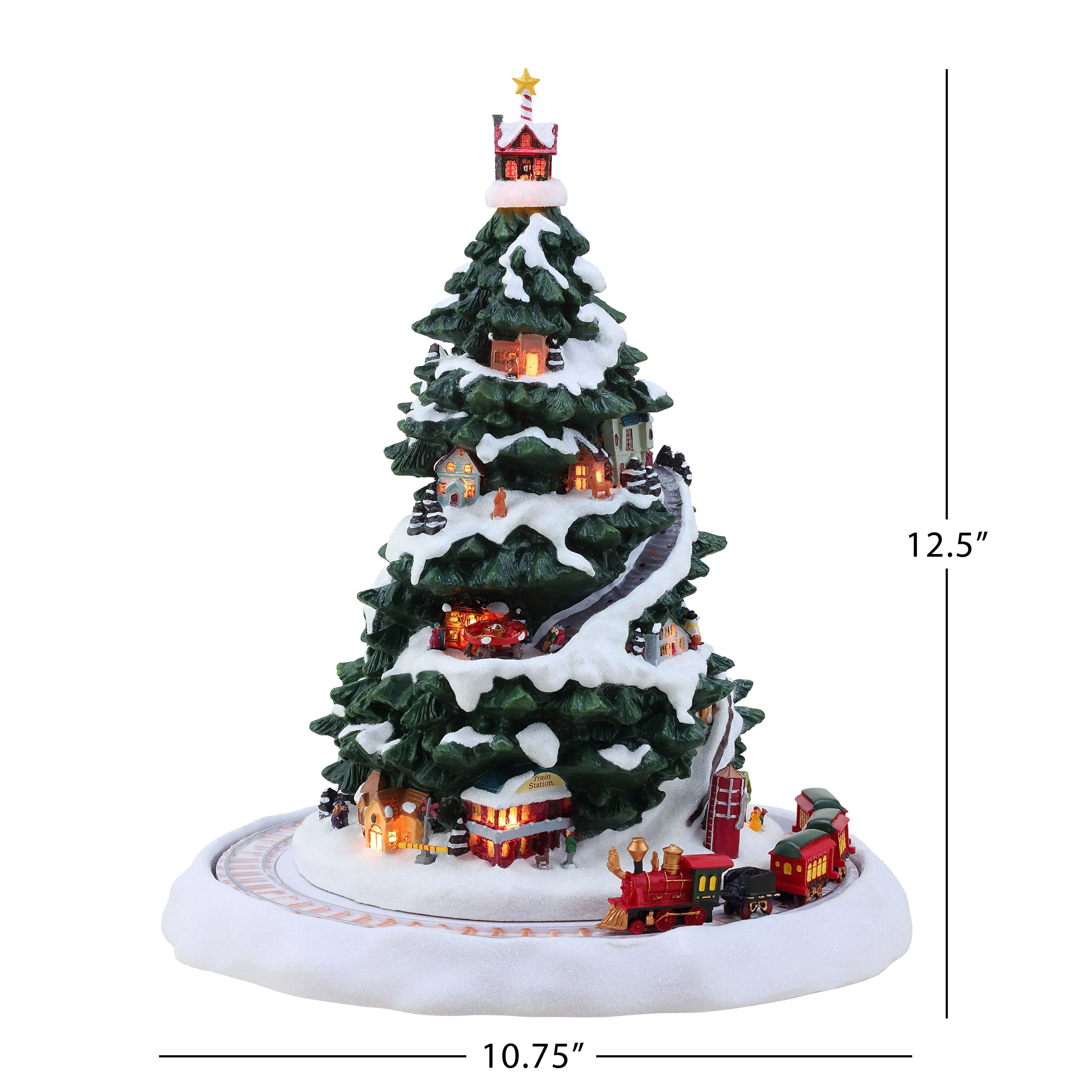12 in. Animated Winter Wonderland Christmas Eve Express