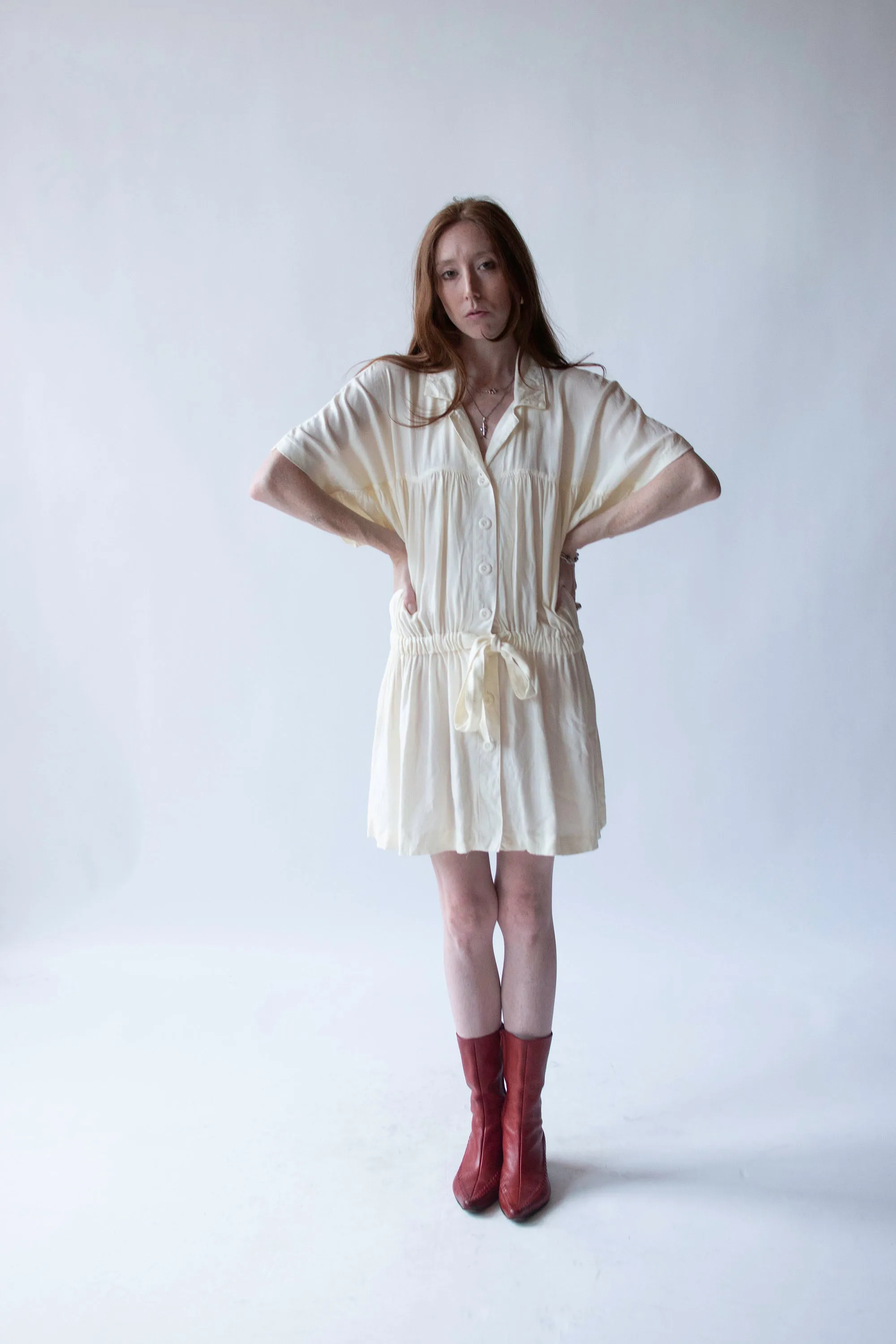 1970s Cream Tunic