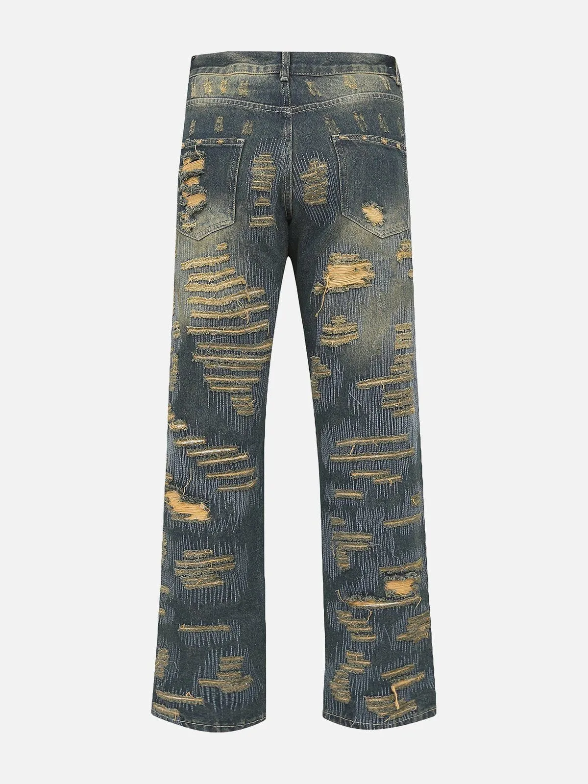AlanBalen® - Broken Holes Jeans