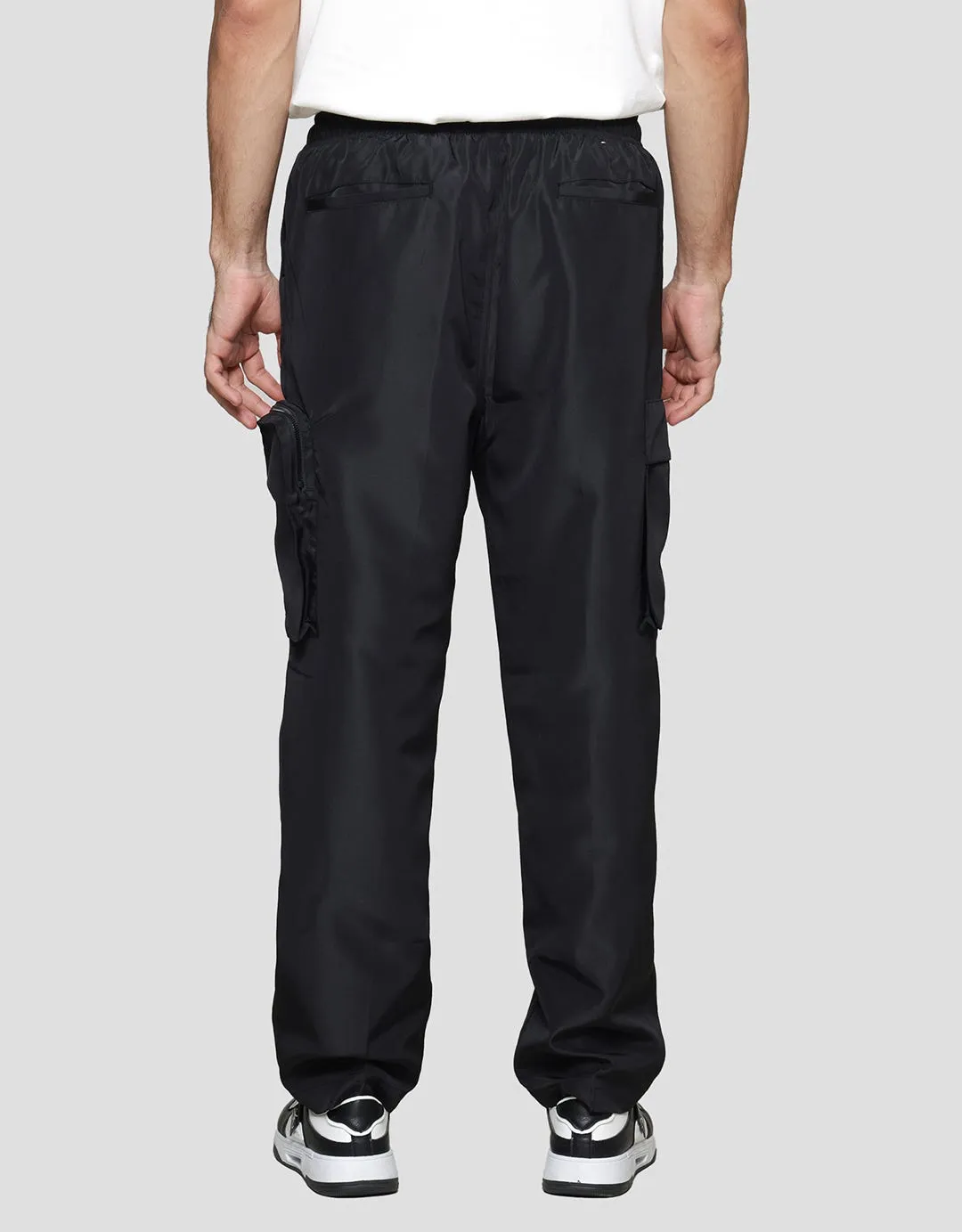 American Jeans Pocket Zip Nylon Kaos Pria Celana Panjang Woven Pria