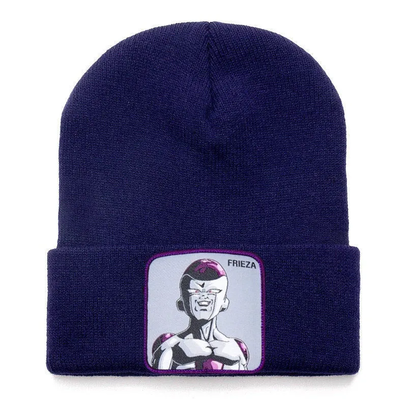Anime Cartoon Beanie High Quality Cotton Beanies for Men Women Warm Knitted Winter Hat Fashion Solid Unisex Cap