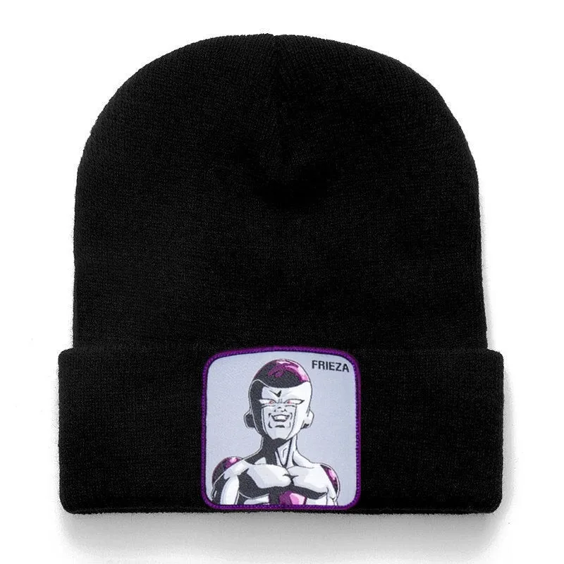 Anime Cartoon Beanie High Quality Cotton Beanies for Men Women Warm Knitted Winter Hat Fashion Solid Unisex Cap