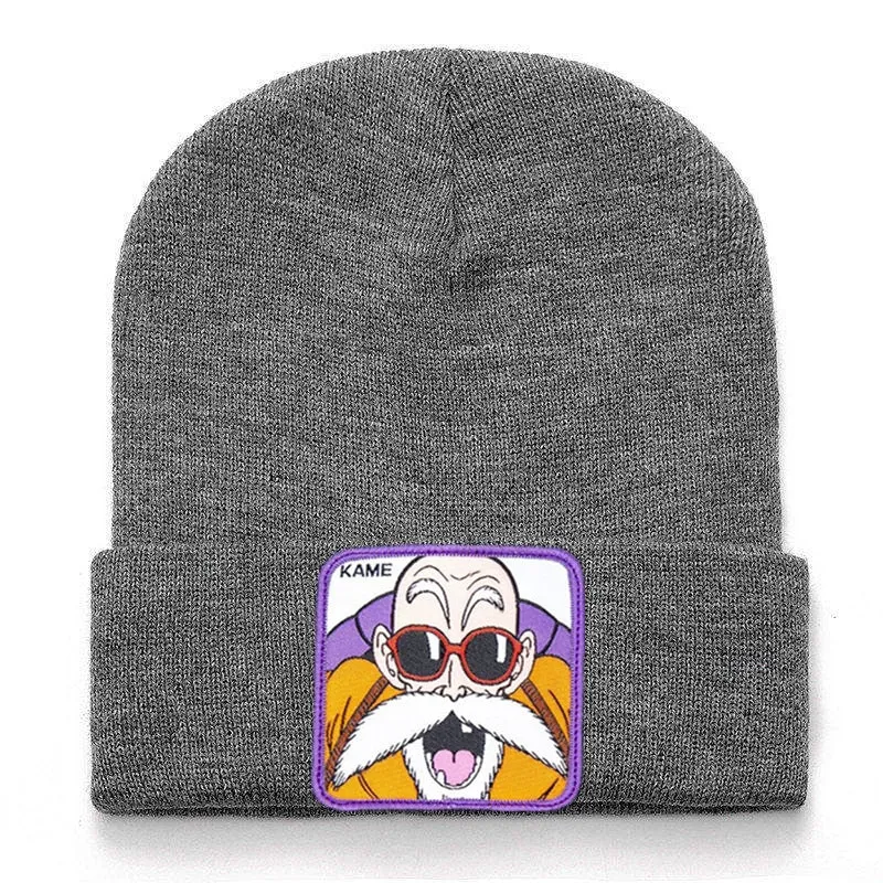Anime Cartoon Beanie High Quality Cotton Beanies for Men Women Warm Knitted Winter Hat Fashion Solid Unisex Cap
