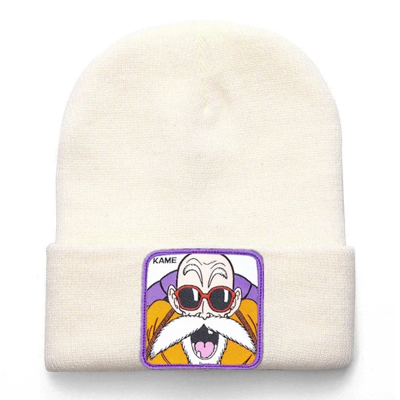 Anime Cartoon Beanie High Quality Cotton Beanies for Men Women Warm Knitted Winter Hat Fashion Solid Unisex Cap