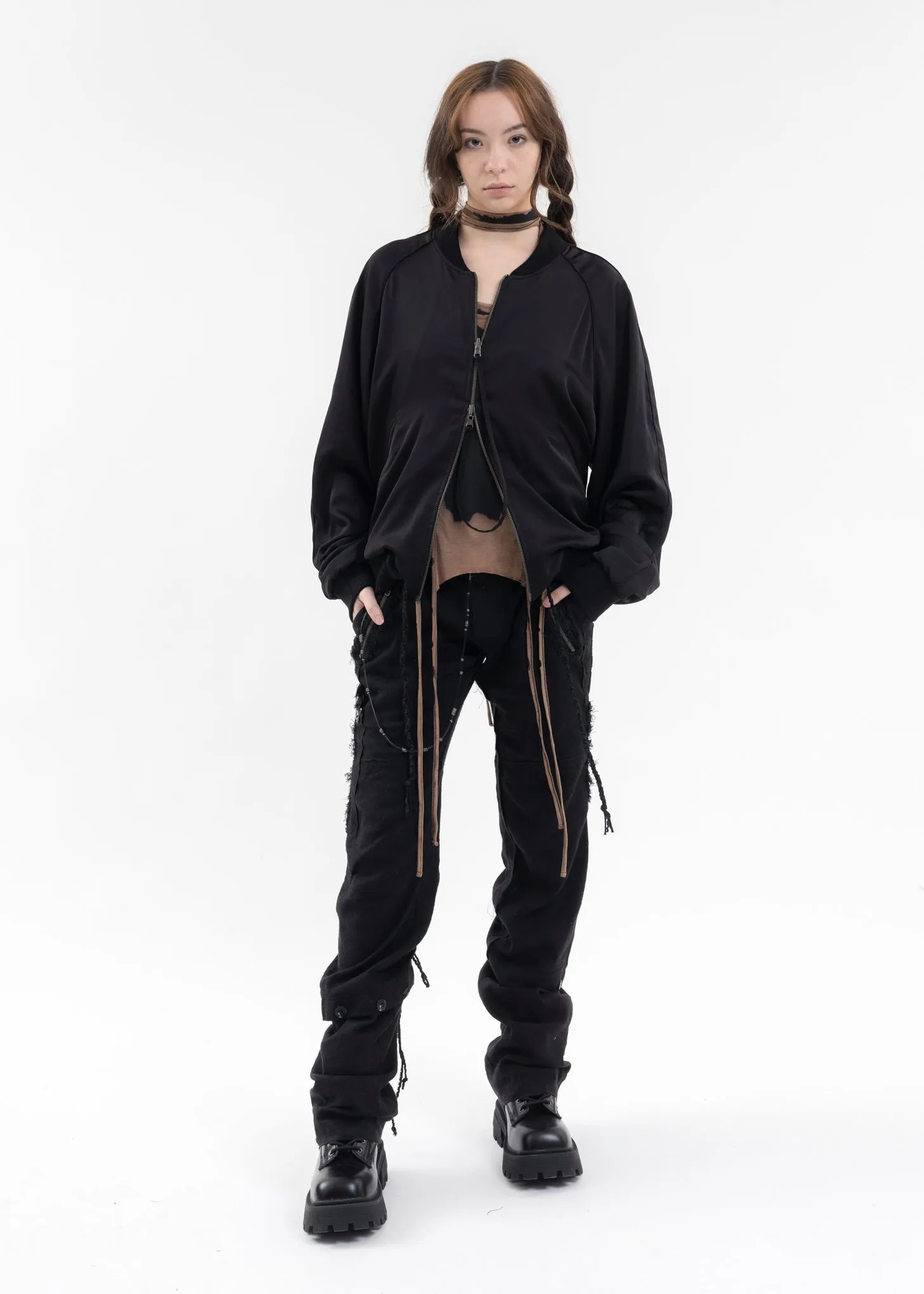 BLACK REVERSIBLE BLOUSON