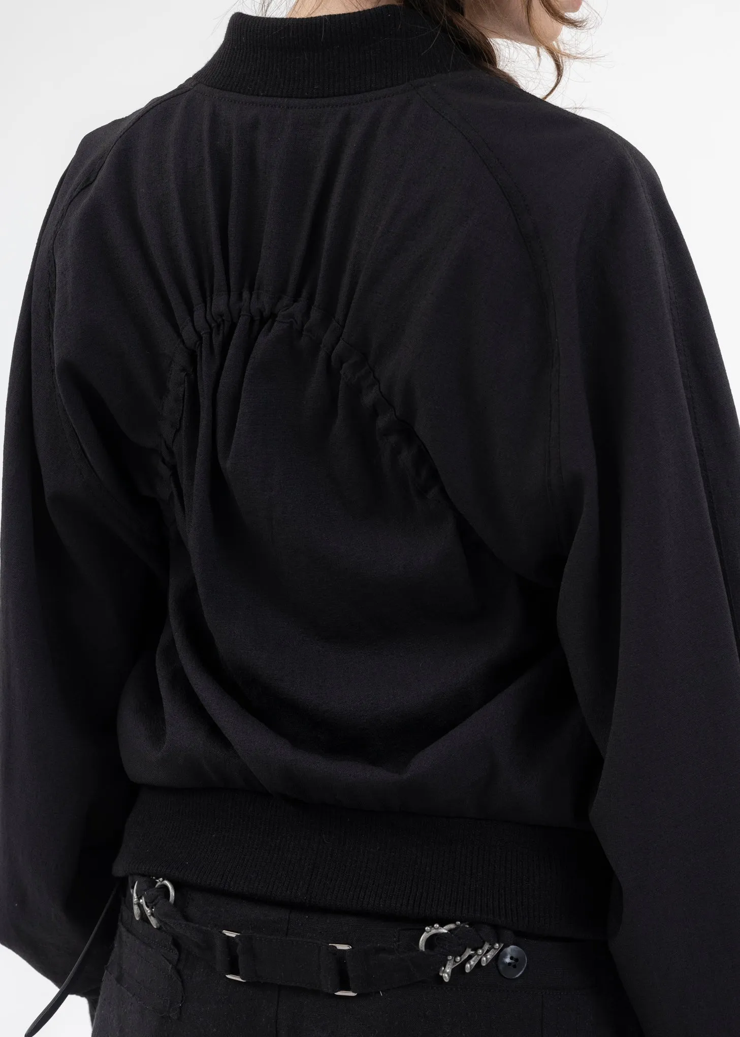 BLACK REVERSIBLE BLOUSON