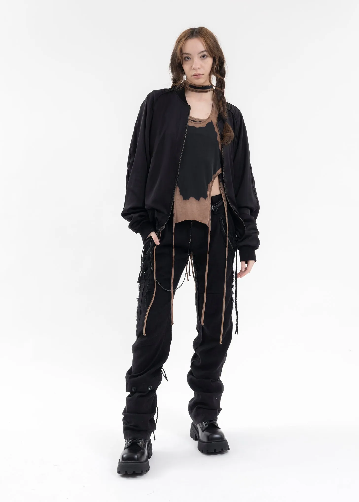 BLACK REVERSIBLE BLOUSON