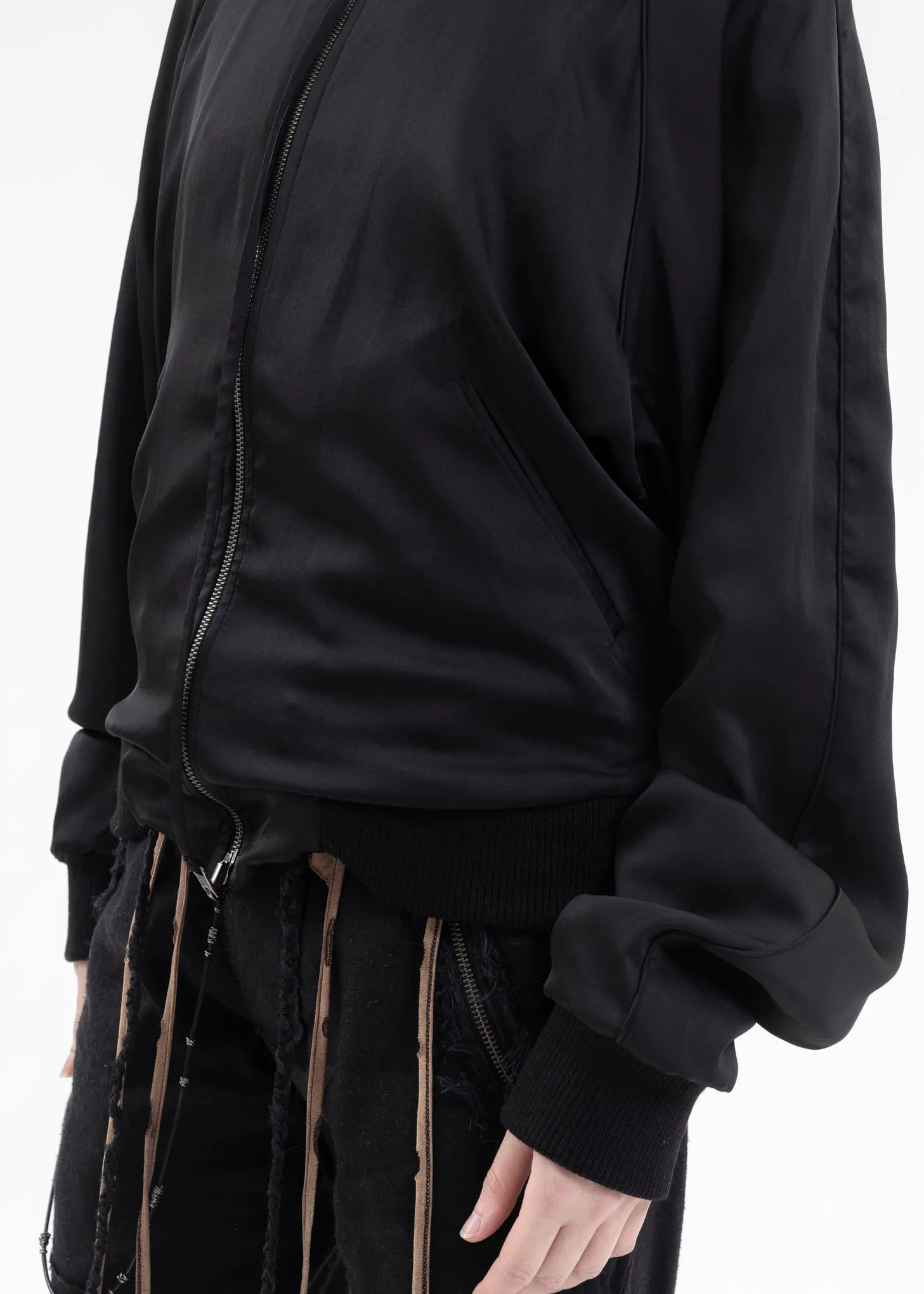BLACK REVERSIBLE BLOUSON