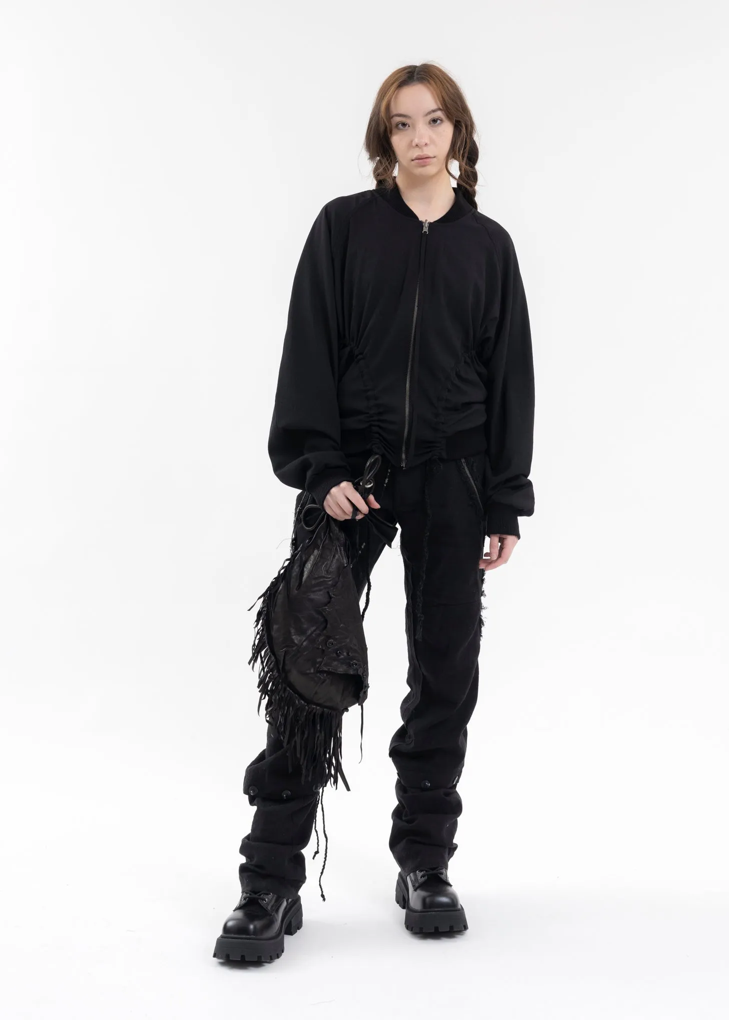 BLACK REVERSIBLE BLOUSON