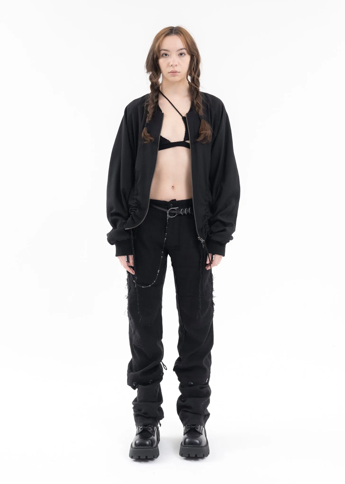 BLACK REVERSIBLE BLOUSON