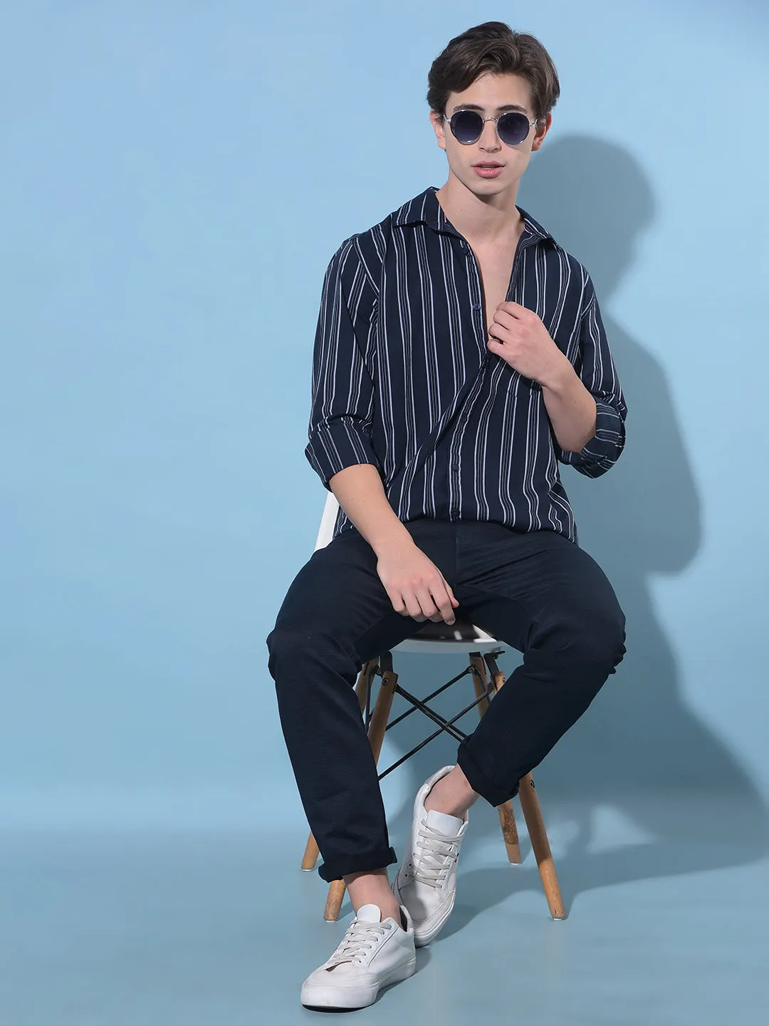 Blue Chinos Trousers