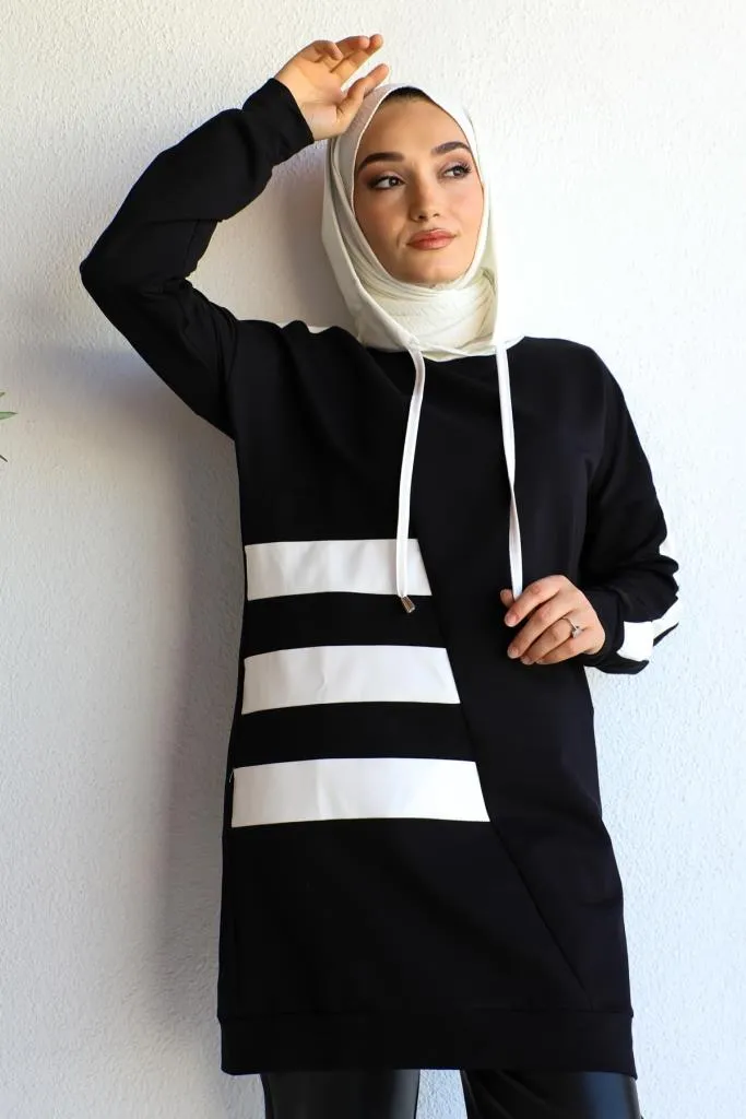 BNG Women Two Striped Thread Set Black - Clermont