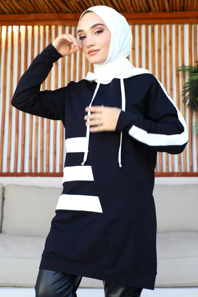 BNG Women Two Striped Thread Set Black - Clermont