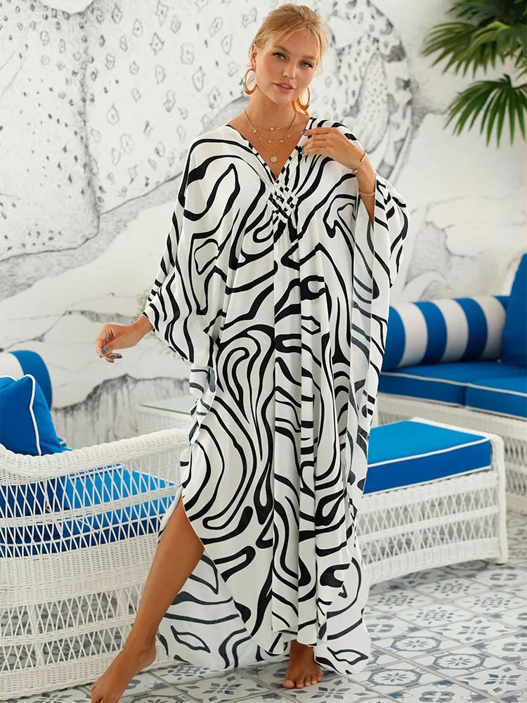Bohemian Plus Size Kaftan Beach Tunic