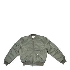 Bomber Cut Dusty Olive Grey