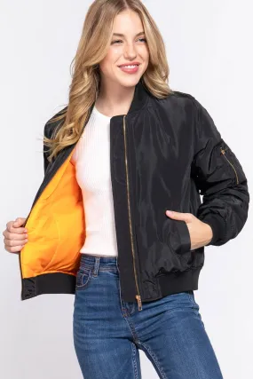 Bomber Jacket: Black