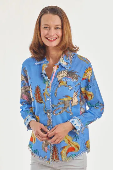 Cape Code Tunic- French Blue Dragons