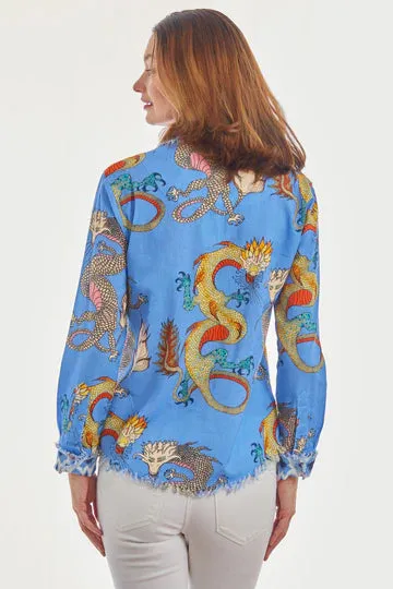 Cape Code Tunic- French Blue Dragons
