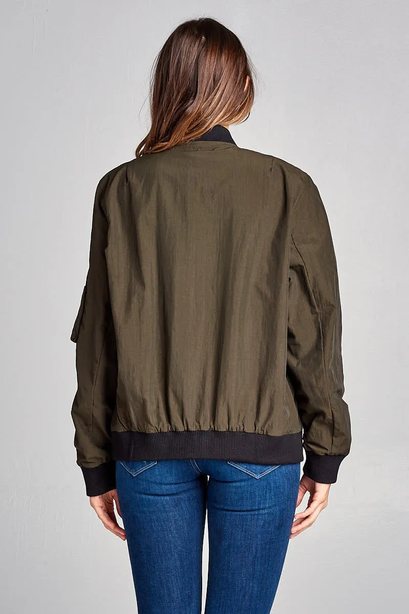 Classic Fit Bomber Jacket