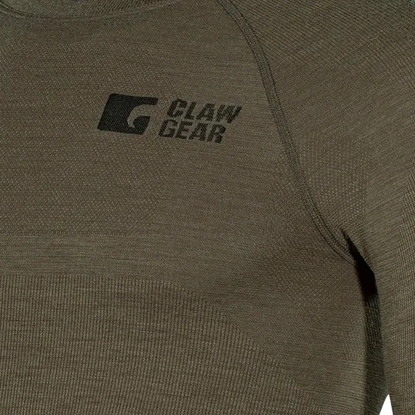 Clawgear Longsleeve Merino Seamless stonegrey olive