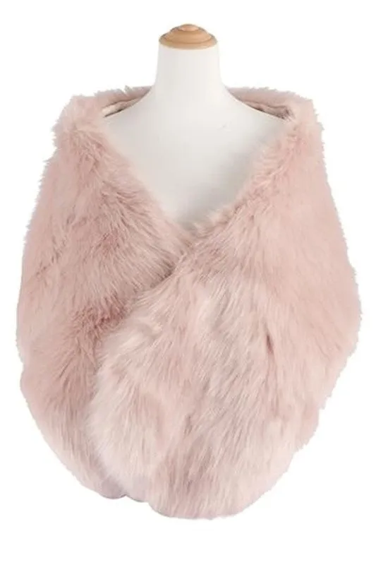 Clia Faux Fur Winter Shawl Scarf