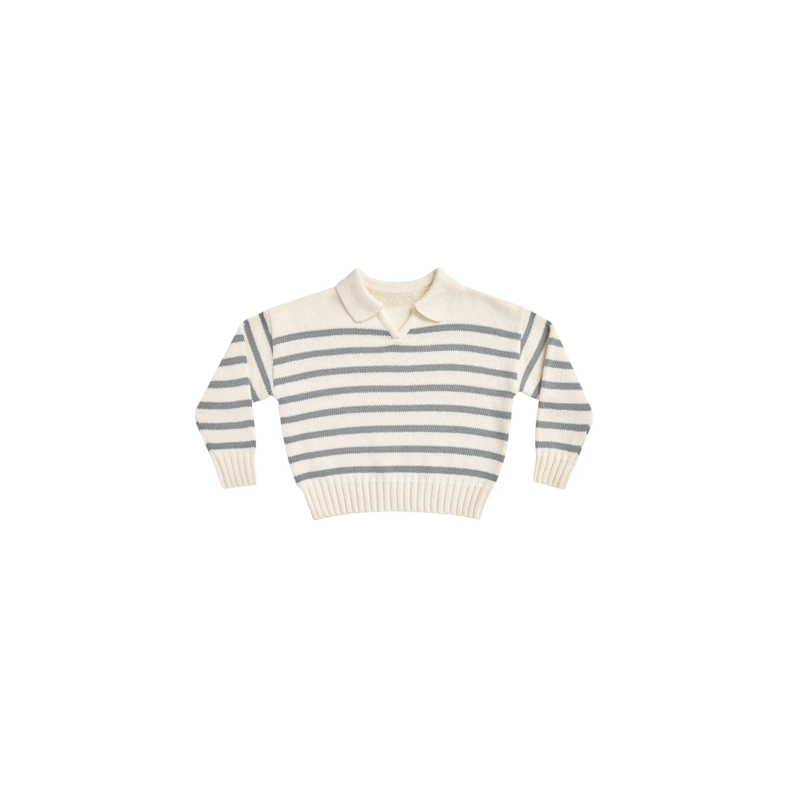 collared sweater || stripe