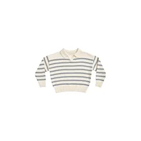 collared sweater || stripe