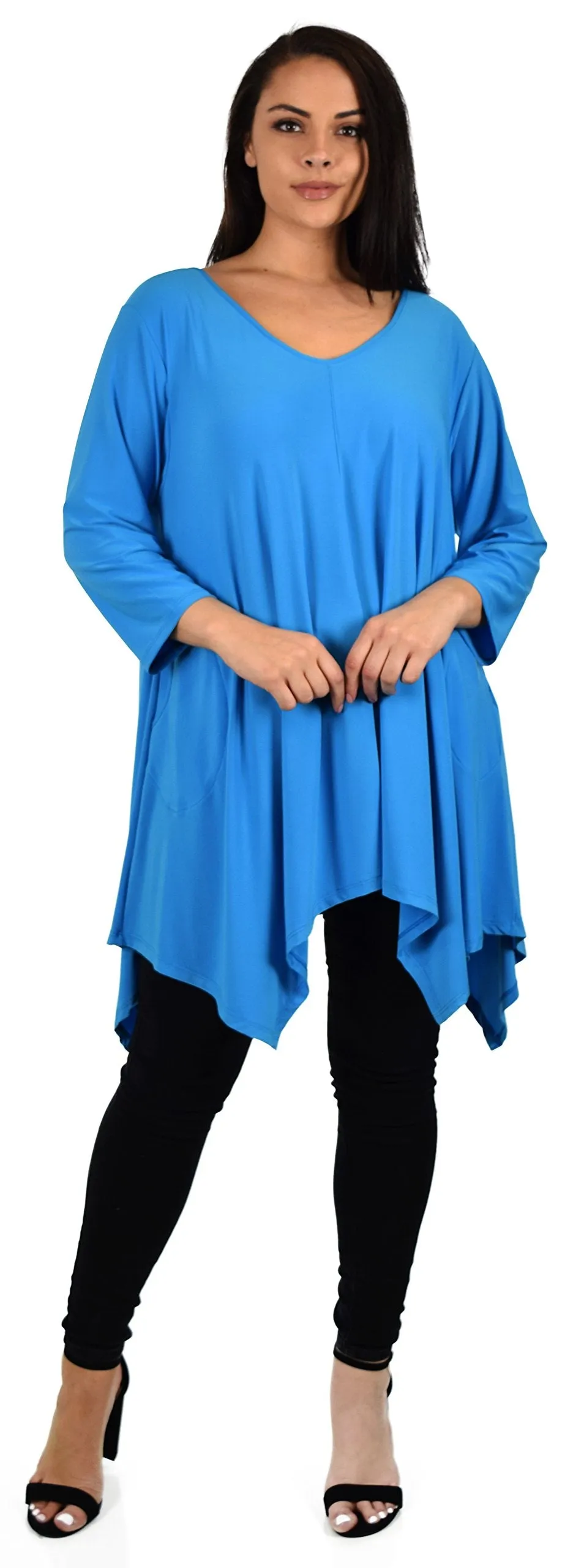 Comfyplus Tunic, Versatile and Oversize Tunic, lagen look Tunic,  Plus size tunic with side pockets. Fits 1XL/2XL/3XL