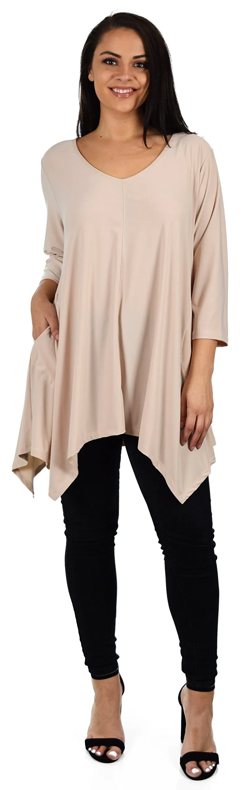 Comfyplus Tunic, Versatile and Oversize Tunic, lagen look Tunic,  Plus size tunic with side pockets. Fits 1XL/2XL/3XL