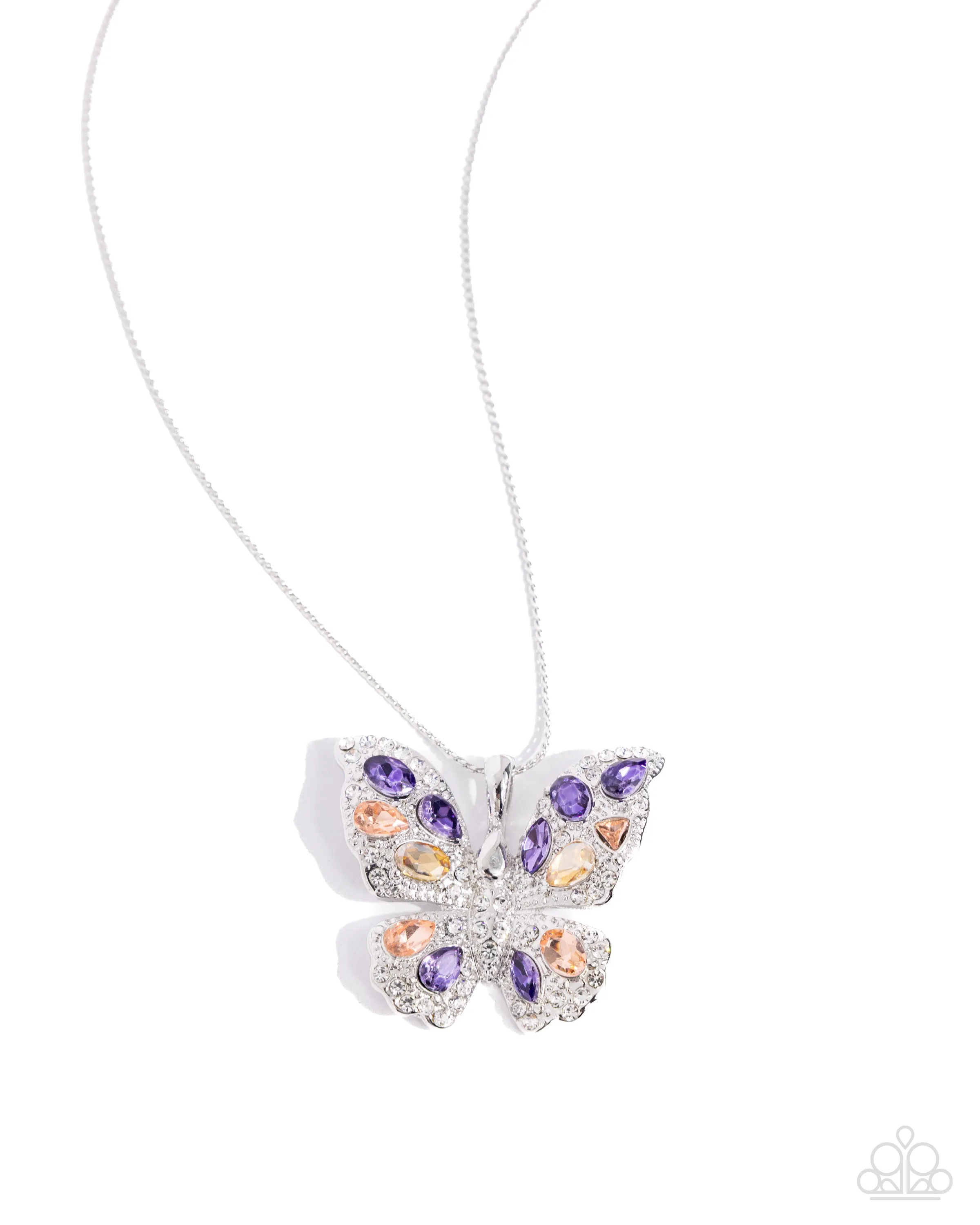 Complete Look - Purple Butterfly Necklace and Ring