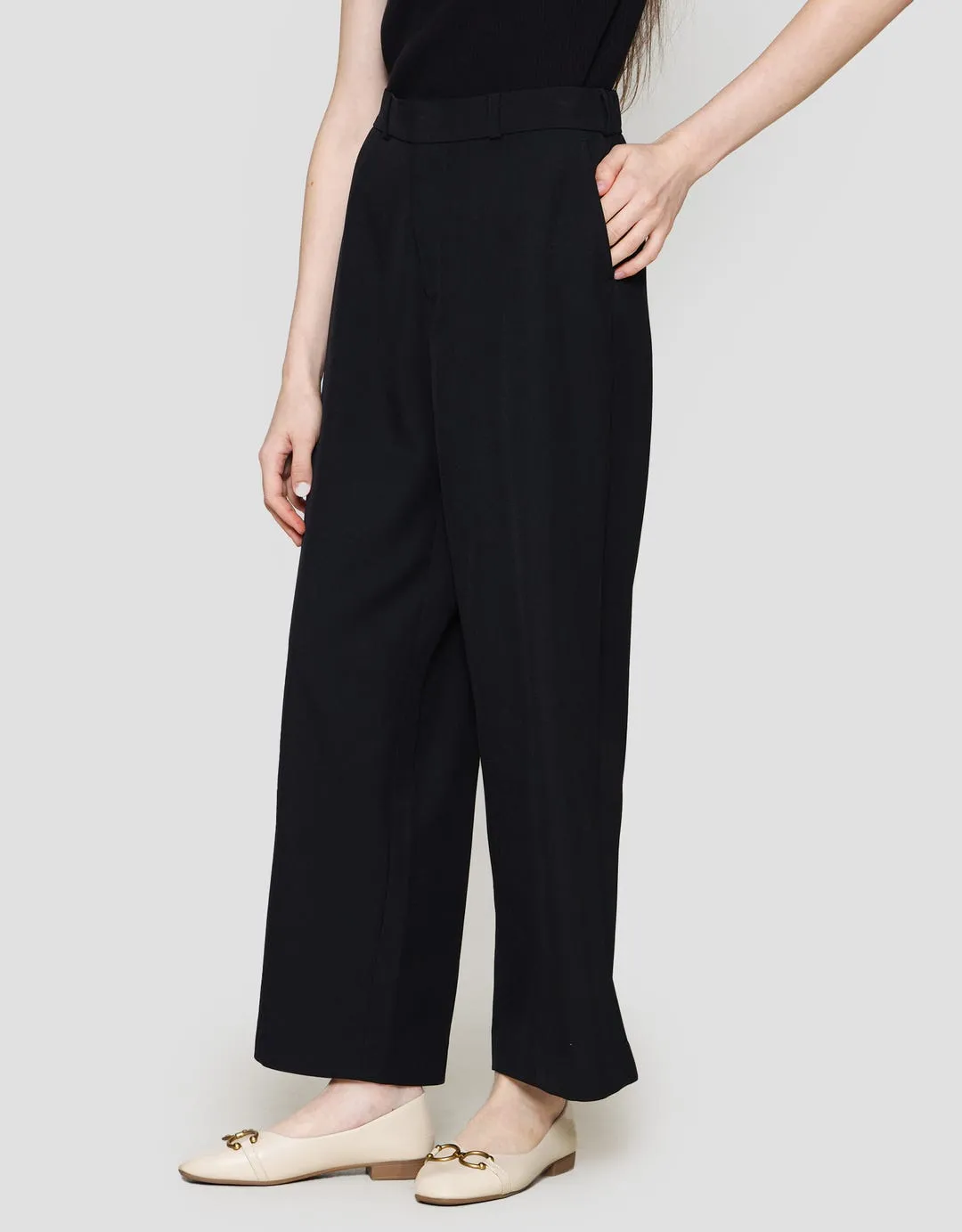 Connexion Half Elastic Celana Panjang Kulot Wanita