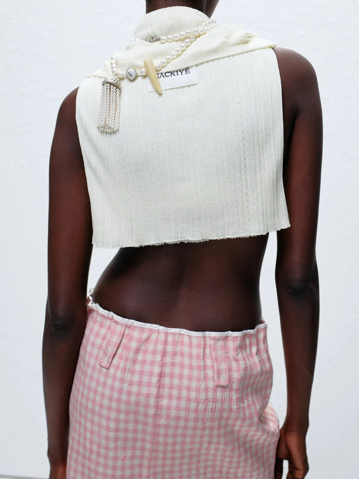 Crayon Skirt in Vichy Rose