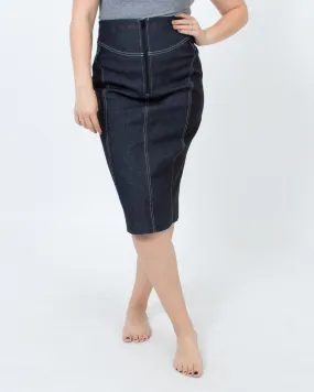 Denim Pencil Skirt
