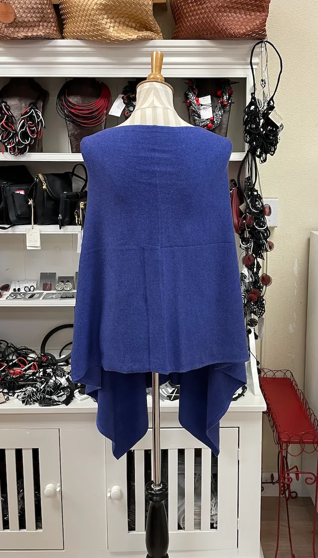 Dolma Cashmere Poncho - PURPLE ORCHID