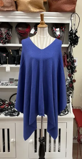 Dolma Cashmere Poncho - PURPLE ORCHID