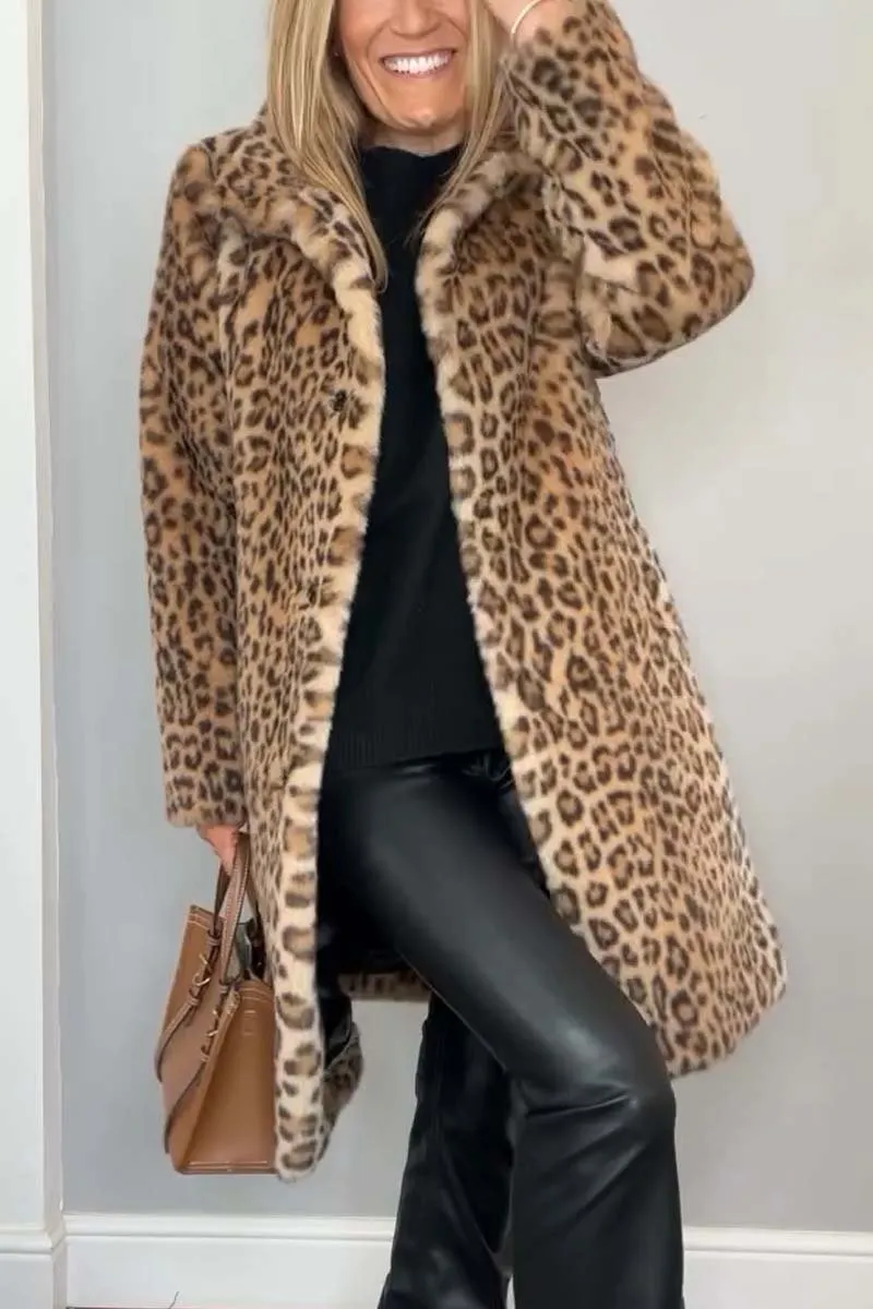 Elsa - Leopard Print Coat