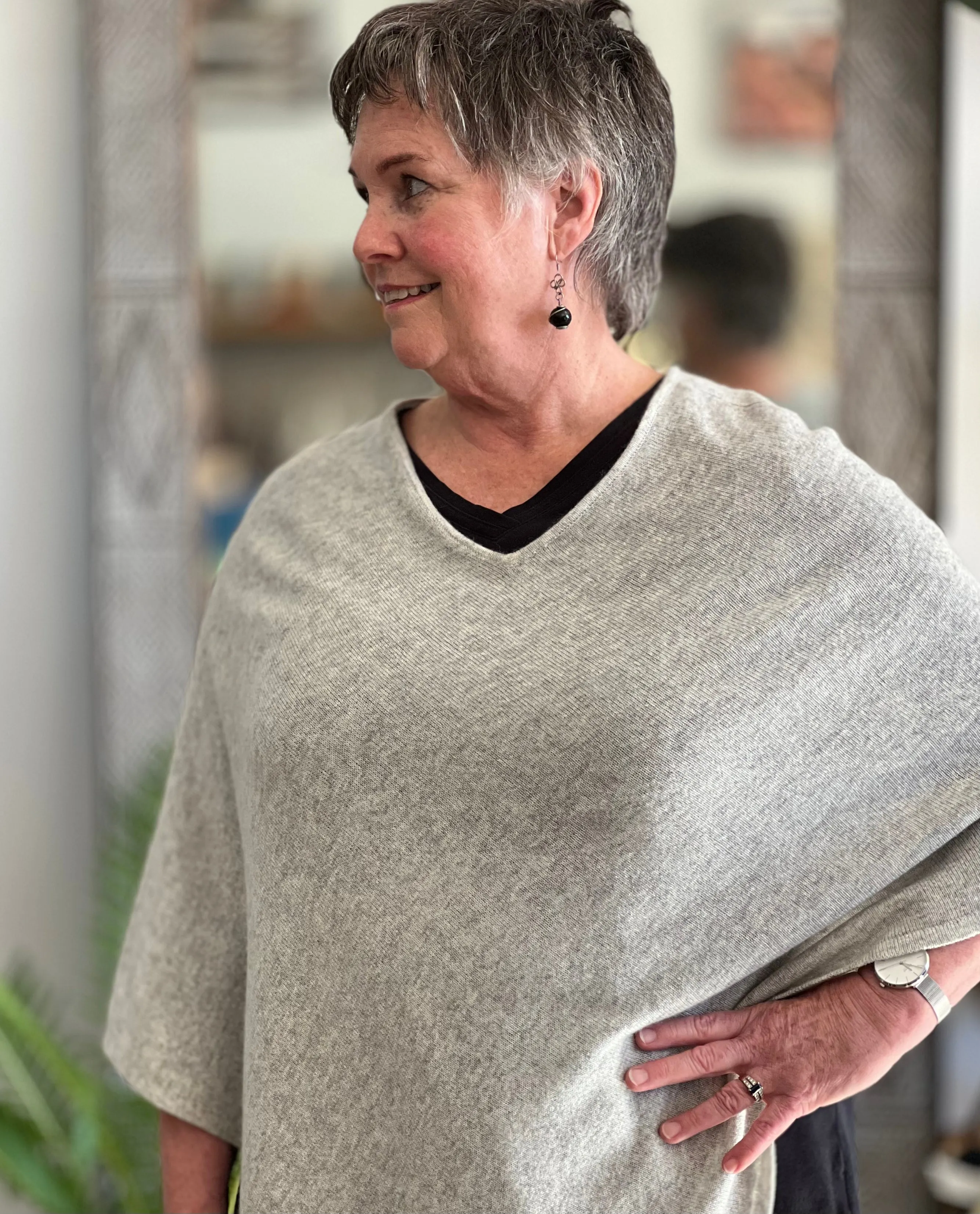 ethik poncho || 100% cashmere