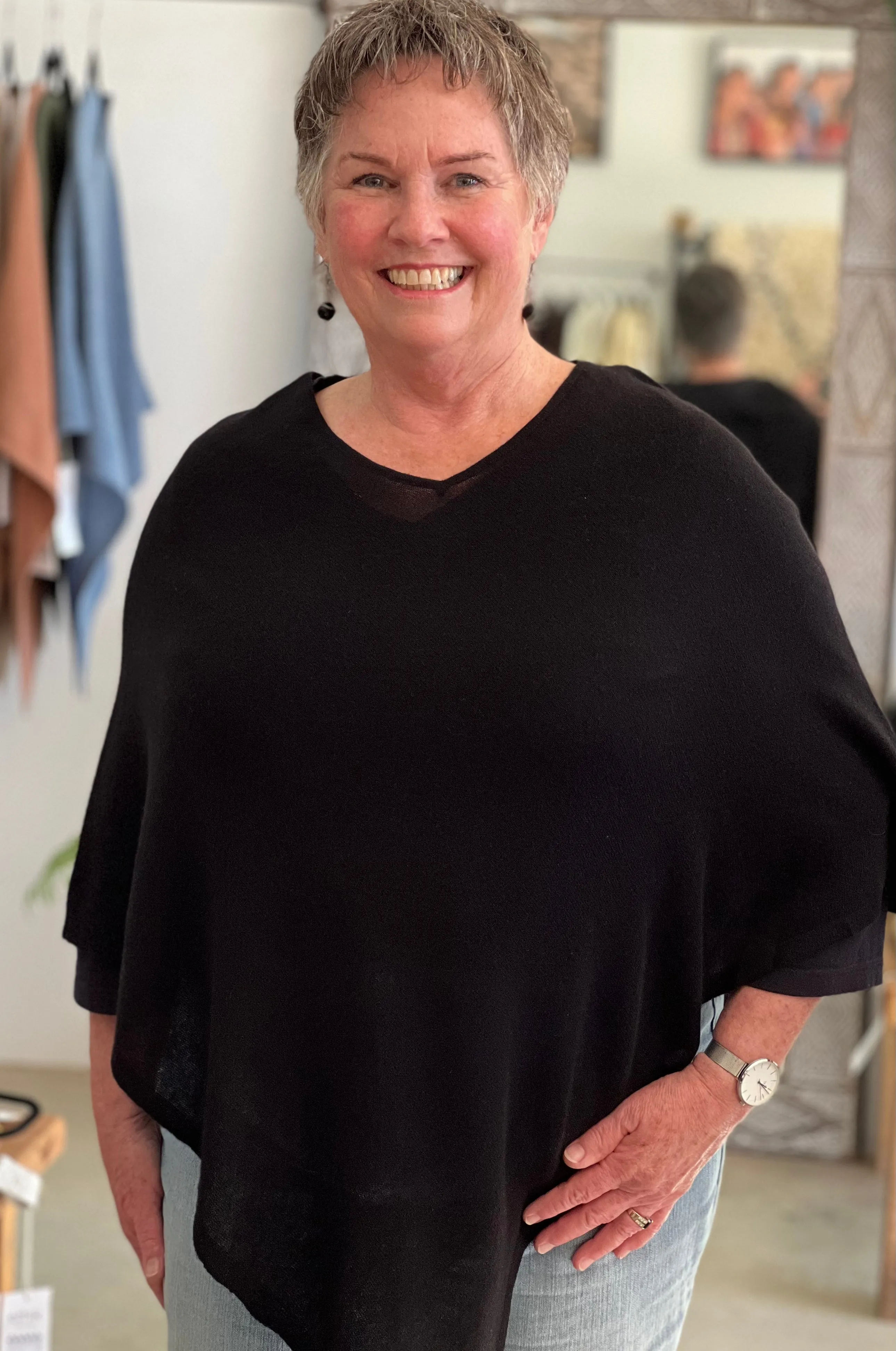 ethik poncho || 100% cashmere