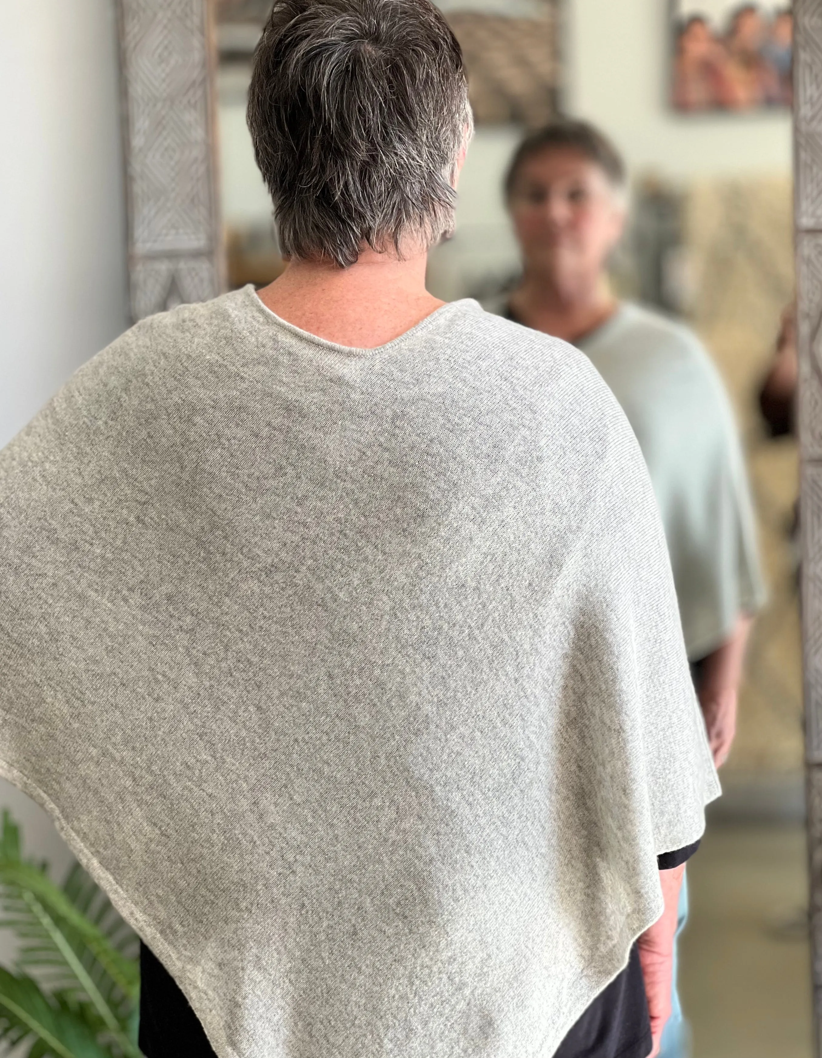 ethik poncho || 100% cashmere
