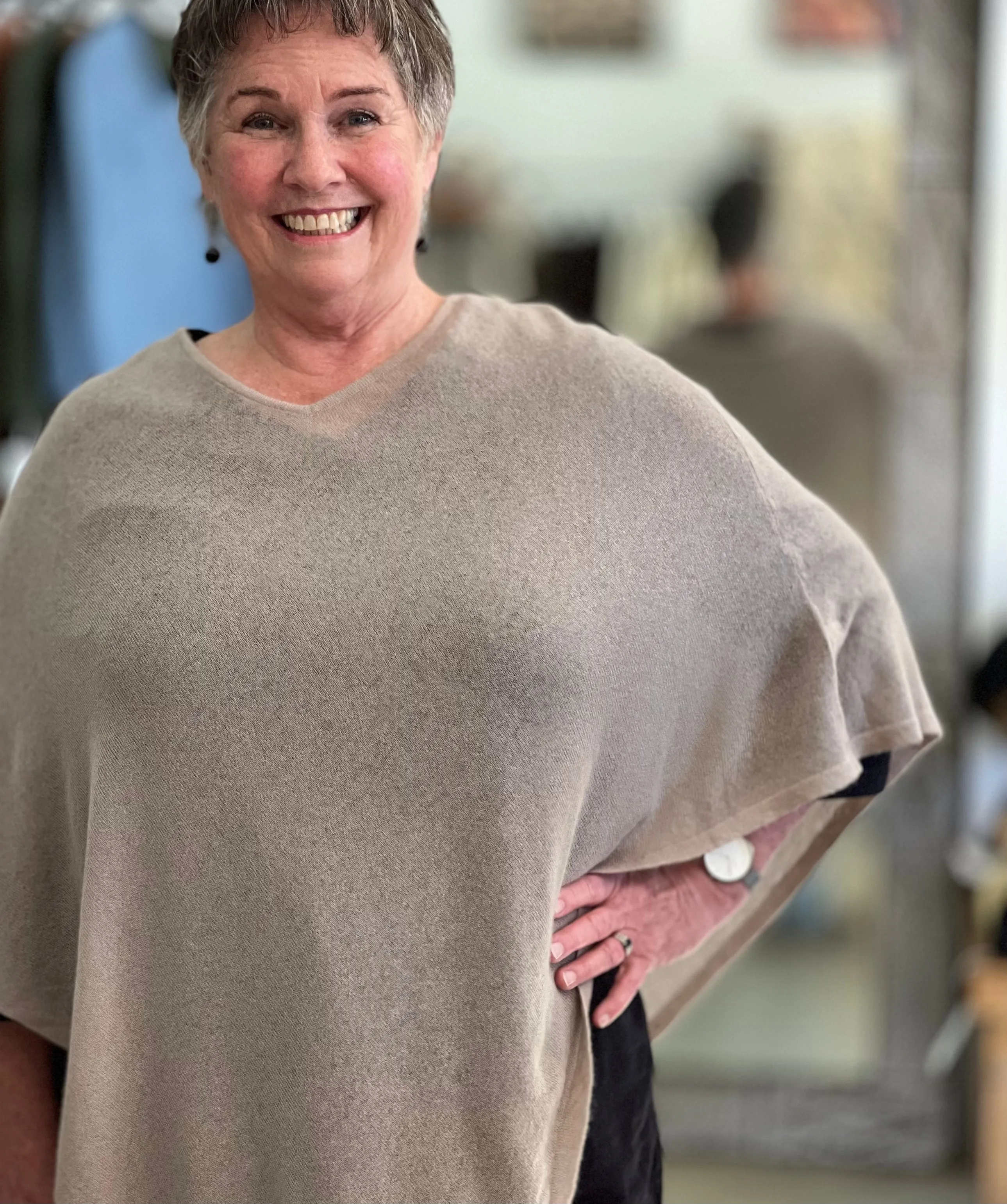ethik poncho || 100% cashmere