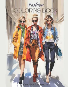 Fashion Coloring Book: For School Girls & Teens - Paperback by Books by splitShops