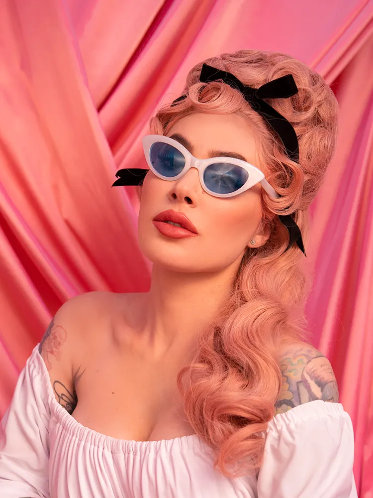 Fashion Doll Cat Eye Sunglasses in White