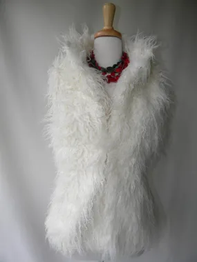 Faux Winter Vest (Winter White)