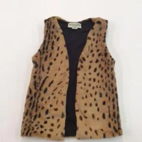 FUR TUNIC VEST CHEETAH