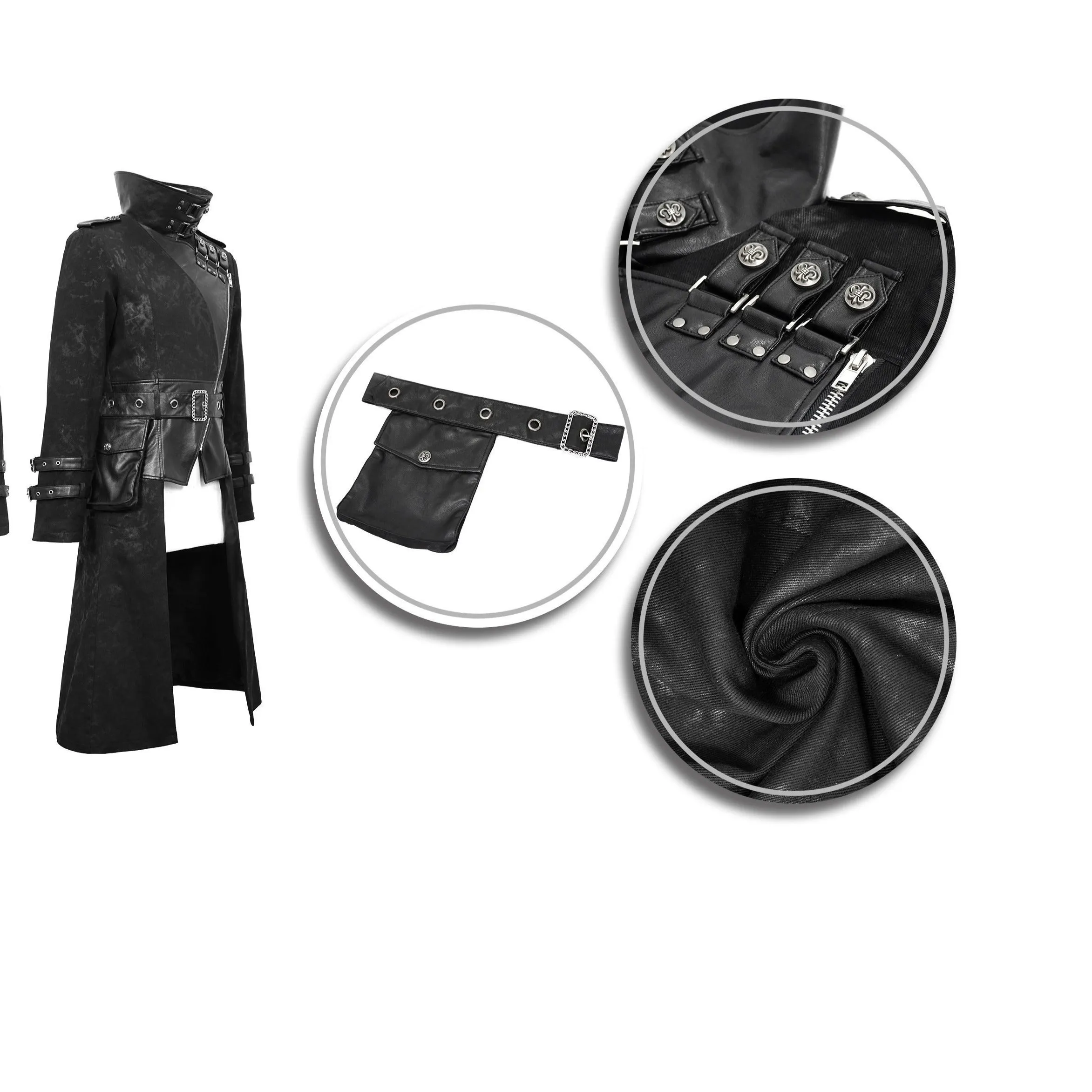 'Glam Groove' Punk Long Coat