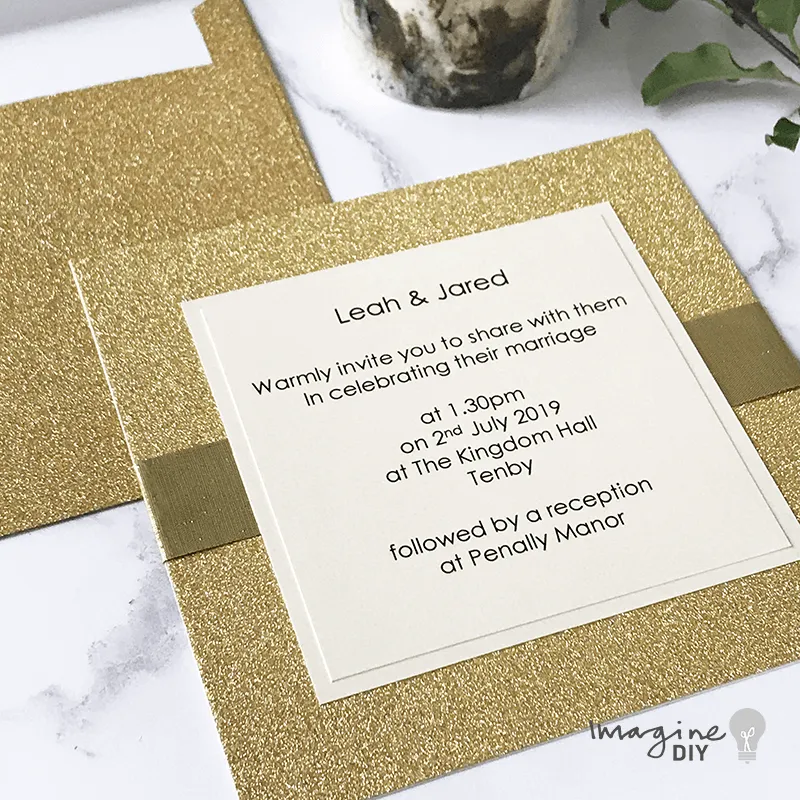 Glitter Card & Paper - Gold