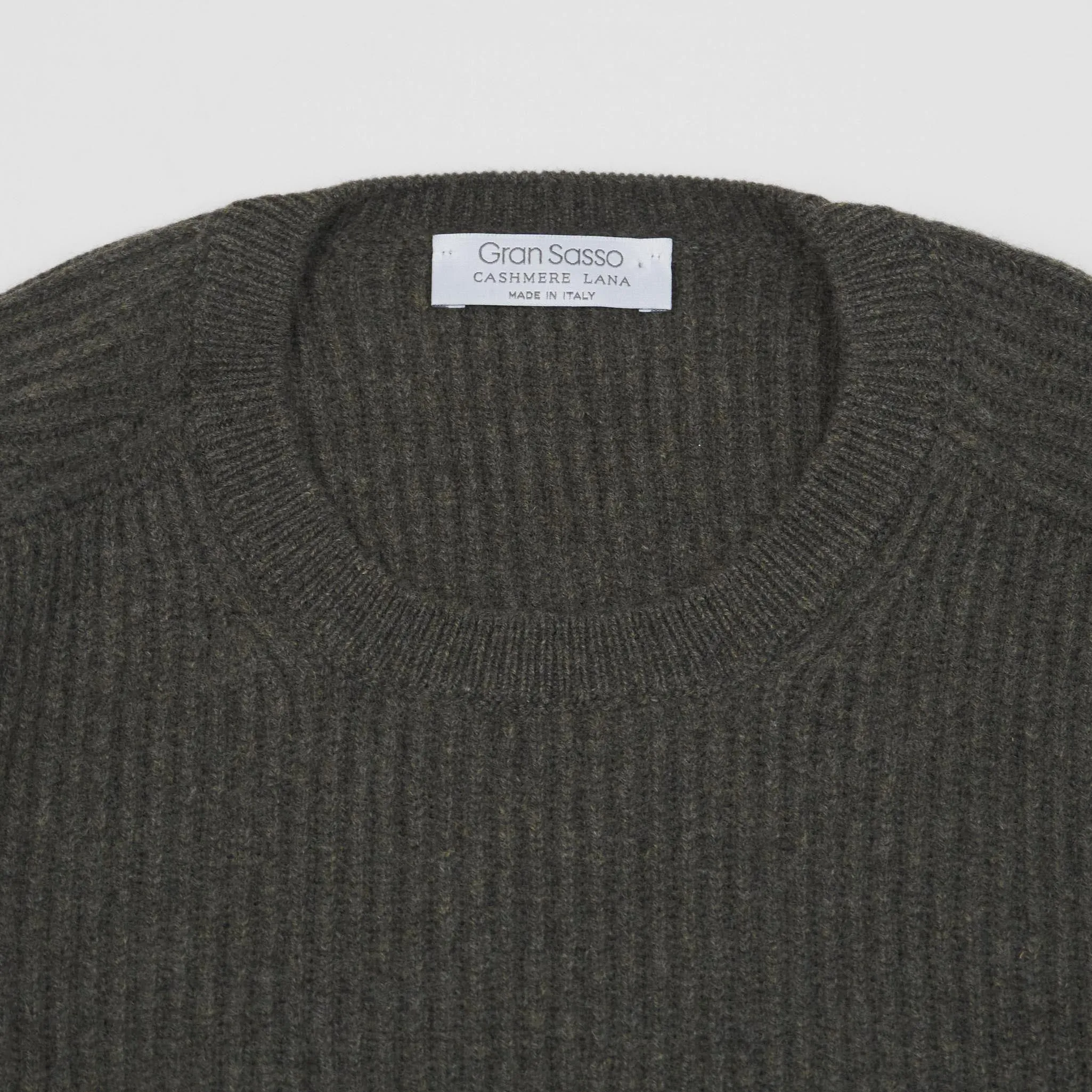 Gran Sasso Rip Knit  Crew Neck Pullover