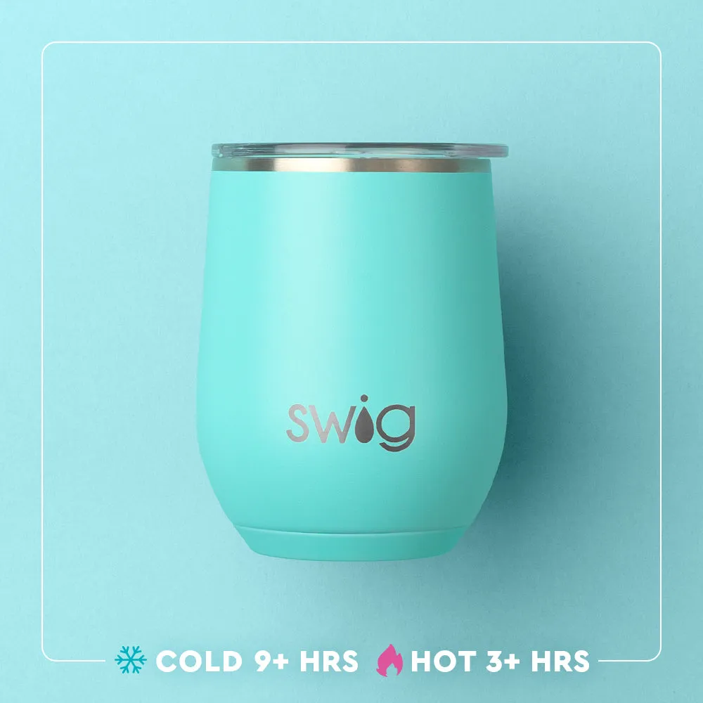 Holly Jolly Stemless Wine Cup 12oz