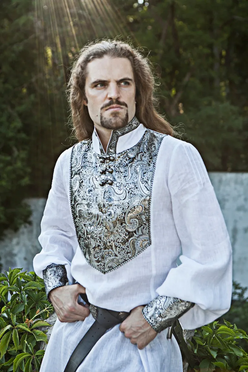 Medieval Flax Linen Wedding Tunic