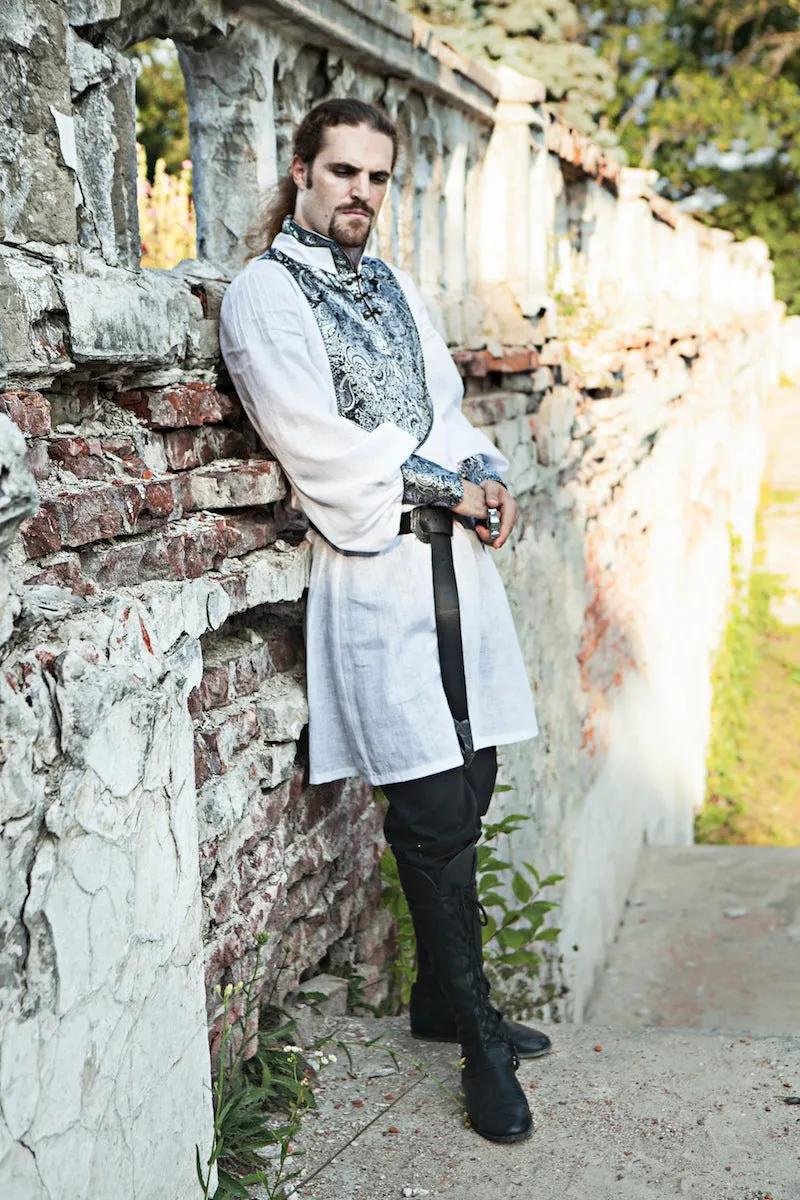 Medieval Flax Linen Wedding Tunic